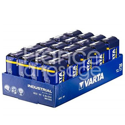 PILE 9V 6LR61 VARTA INDU.(x20)