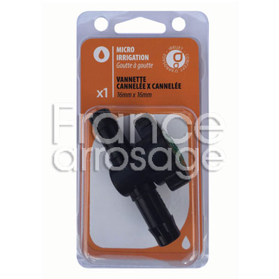 1 VANNE CANNELEE 16 X 16