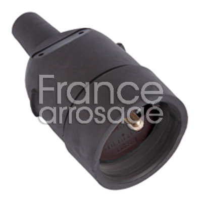 [810009] FICHE CAOUTCHOUC FEM. 2P+T 16A