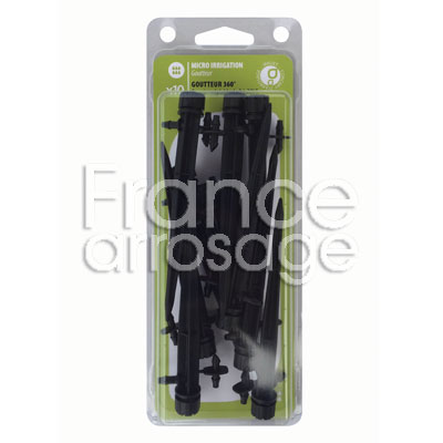 [980117] 10 GOUTTEURS/PIC SHRUBLER REGLABLES 360°